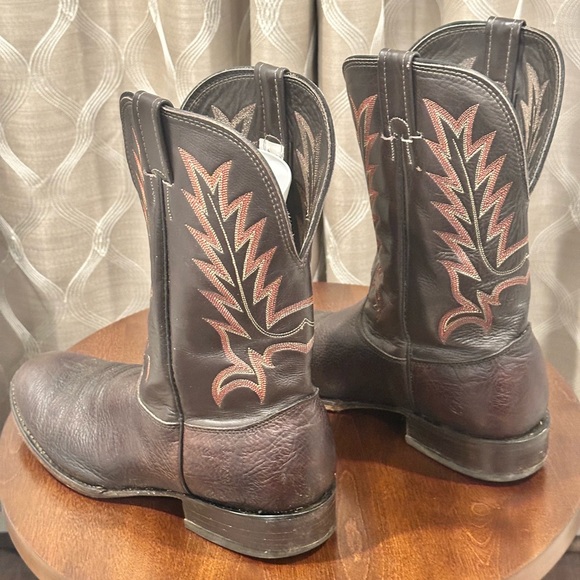 Larry Mahan Men’s Brown Genuine Cowboy Western Boots / Shoes Men's Size: 12D - Picture 4 of 13